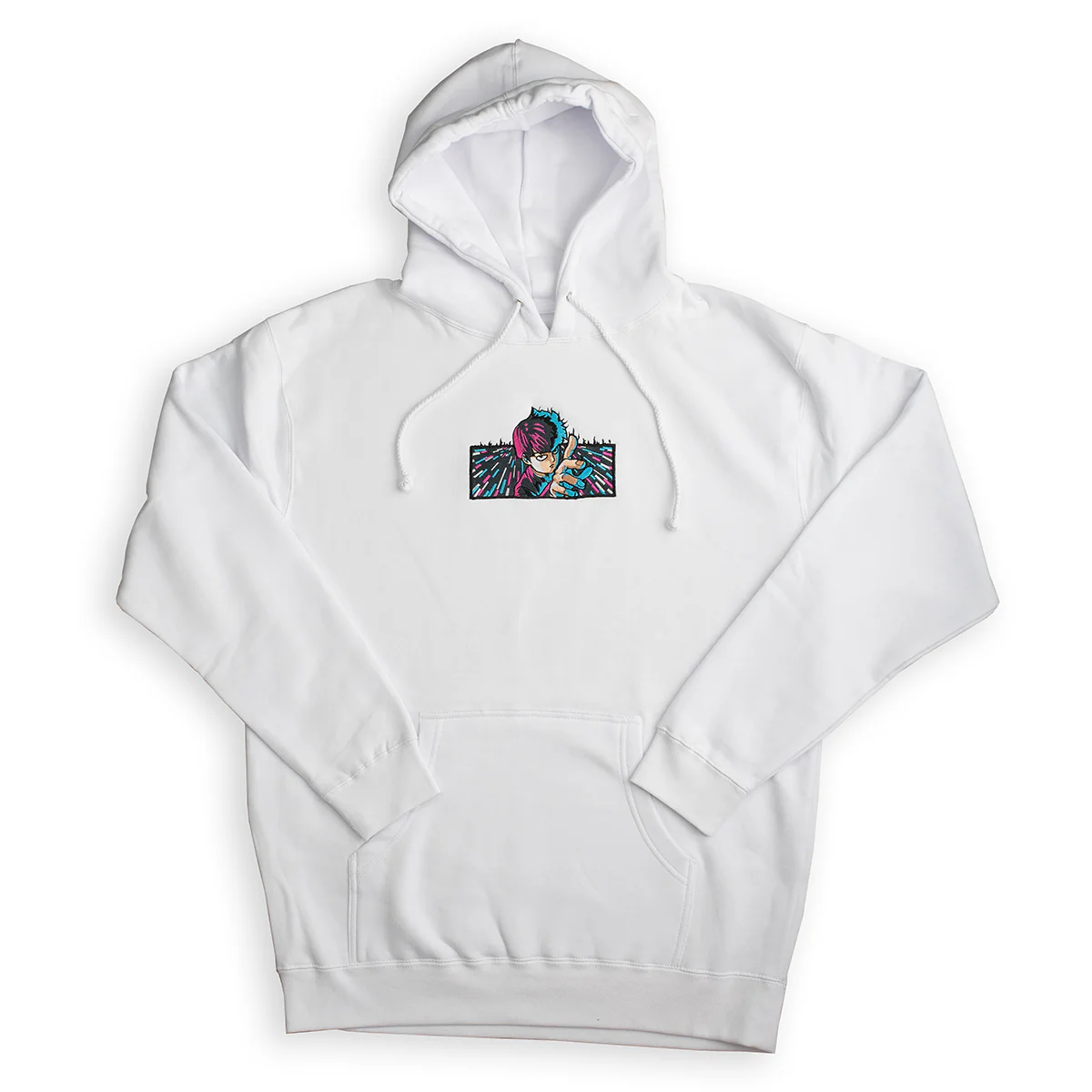 Neon Glitch Mob Hoodie - Image 5